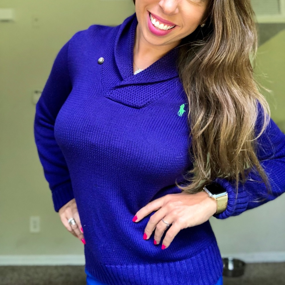 Purple Ralph Lauren Sweater